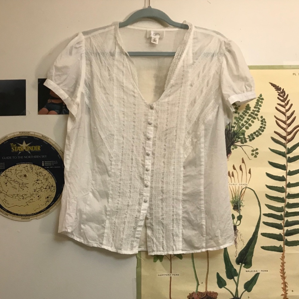 Vintage button up short sleeve!